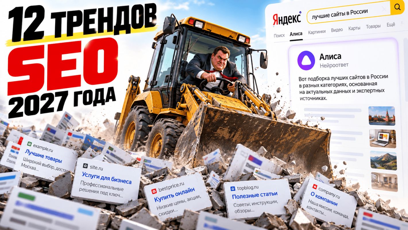 12 трендов SEO-2027 в нейросетях Яндекса, Google, YouTube