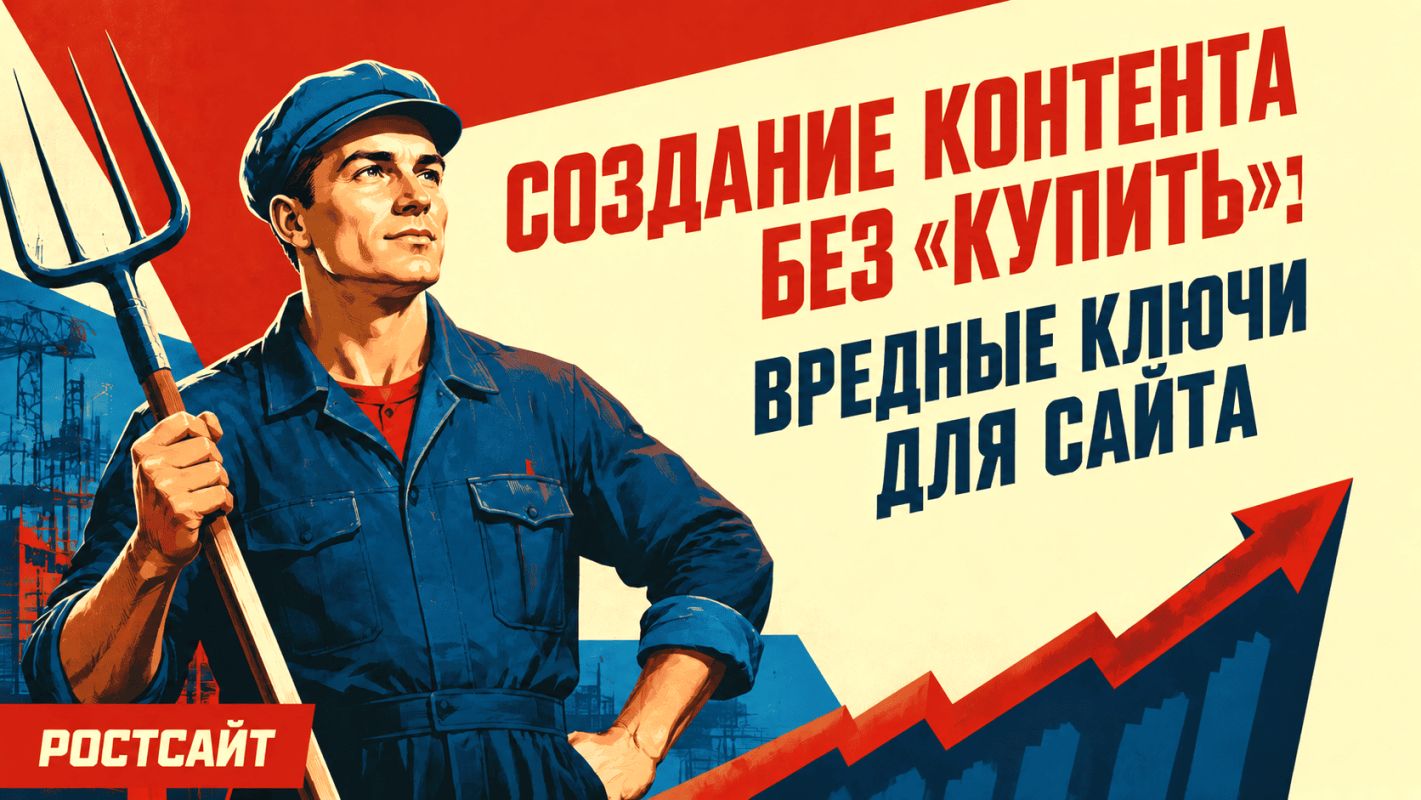 Создание контента без «купить»: вредные ключи для сайтов