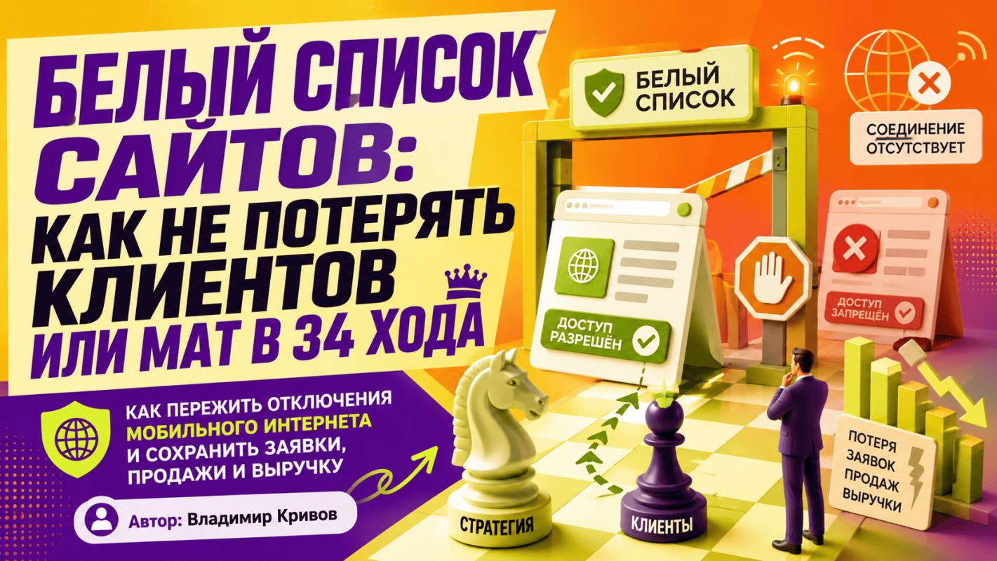 Белый список сайтов: как не потерять клиентов или мат в 34 хода