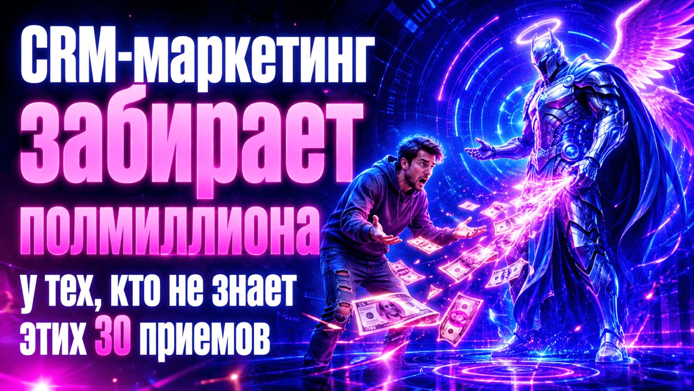 CRM-маркетинг забирает полмиллиона у тех, кто не знает этих 30 приемов