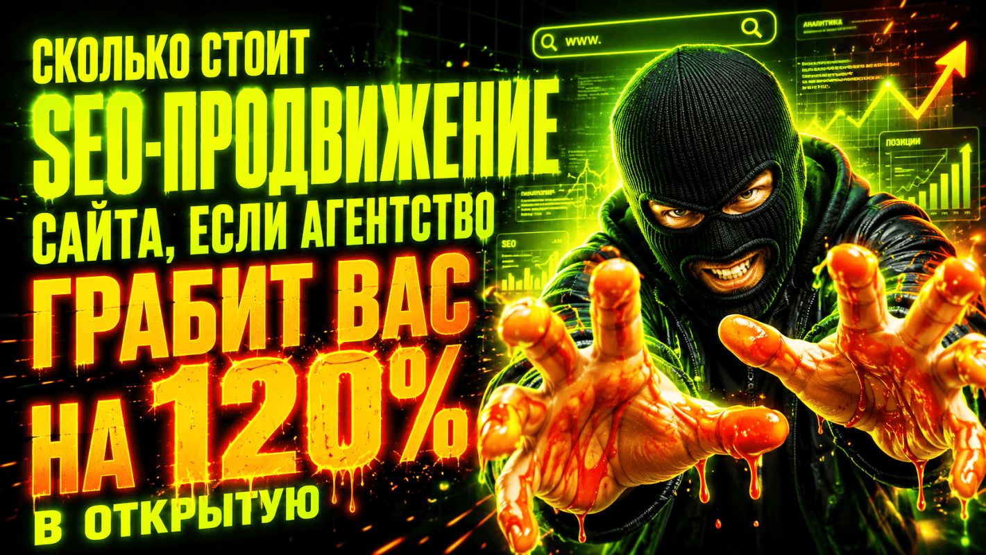 Сколько стоит SEO-продвижение сайта, если агентство грабит вас на 120% в открытую