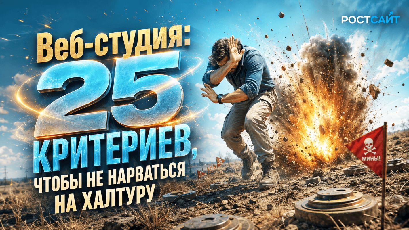Веб-студия: 25 критериев создателя сайта, чтобы не нарваться на халтуру