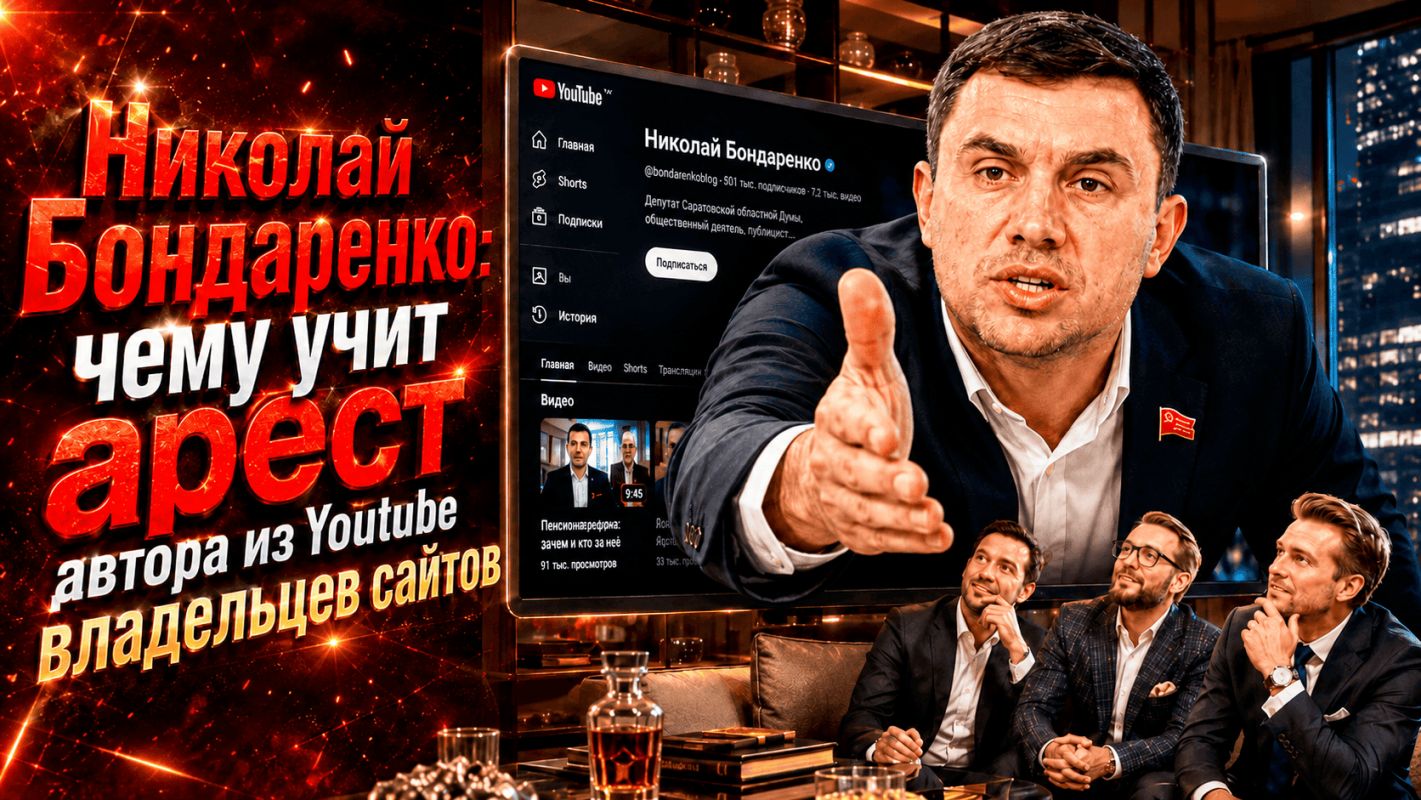 Николай Бондаренко: чему арест ютубера учит владельцев сайтов
