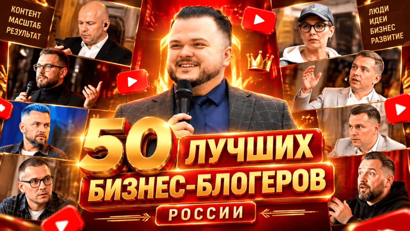 Лучшие бизнес-блогеры России на 50 каналах Рутуб, ТГ и YouTube